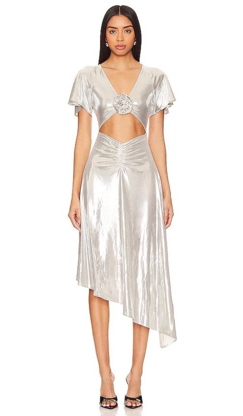 001-We Wore What Liquid Foil Dres size XXL NWT / PTP 22”